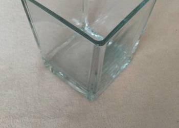 Wazon Szklany Kwadratowy IKEA 14X14 cm H 17 cm