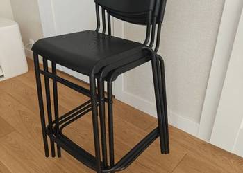 Ikea Stig krzesła wysokie, hokery - 3 sztuki