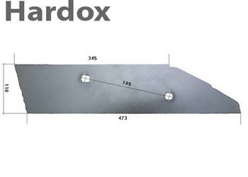 Płoza krótka HARDOX 278071/L części do pługa KUHN