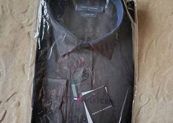 Koszula męska Tommy Hilfiger - elegancka granatowa rozmiar M