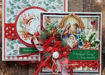 Kartka świąteczna, klasyczna, Boże Narodzenie Kartka świąteczna, klasyczna, Boże Narodzenie