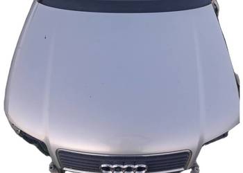 Maska przód pokrywa Audi A4 B6 LY7W srebrna metalik stan bardzo dobry