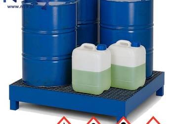 Wanna wychwytowa / ociekowa dla czterech beczek 200l l z kratow Wanna wychwytowa / ociekowa dla czterech beczek 200l l z kratow