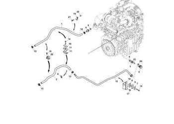 John Deere 9470RX - Linia RE571366 (Silniki pomocnicze)