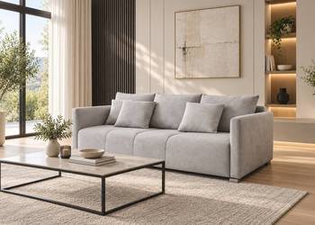 Sofa IKA z funkcją spania i pojemnikiem sprężyny