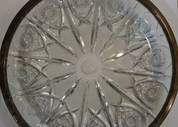 Kryształowa patera okuta w plater, Hefra