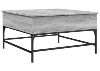 Stolik kawowy szary dąb sonoma 80x80x45 cm WM-845404