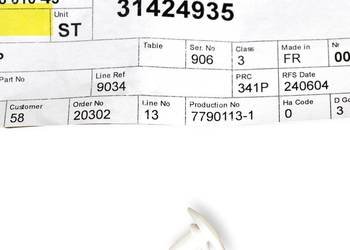 VOLVO S90 V90 V90CC II spinka listwy uszczelki tyl OE 31424935