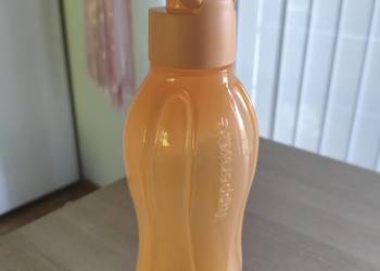 Nowa pomarańczowa butelka z dziubkiem Eco Aqua Tupperware 750 ml