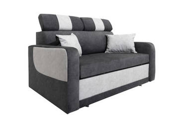 Sofa Tapicerowana Szaro-Biała WOJTEK