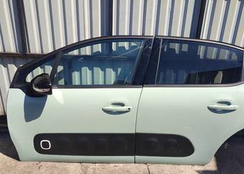 DRZWI LEWY TYL PRZÓD CITROEN C3 III HB 16-24 LAKIER ALMOND GREEN AIR
