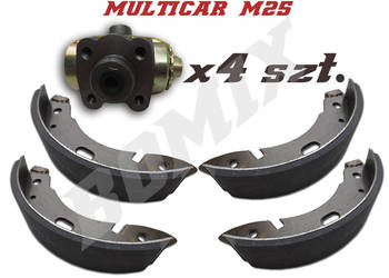 Szczęka hamulcowa + cylinerki Multicar M25 - komplt na tylną oś