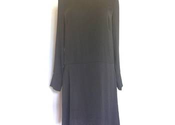 Sukienka czarna Długi Rękaw r. 36/38 Elegancka NOWA