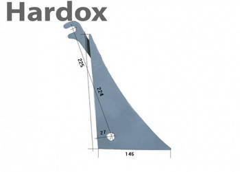 Pierś HARDOX 600500/P części do pługa VOGEL NOOT