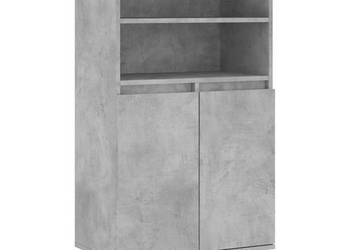 Wysoka szafka szarość betonu 60x36x110 cm WM-831488