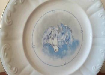 Talerz Dekoracyjny Konie SILESIE Veritable Porcelaine