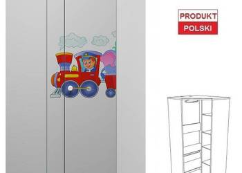 POCIĄG 5 - N27 szafa narożna dziecięca 70x70 w.190