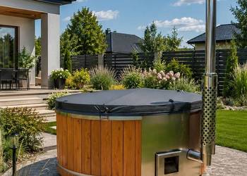 Balia ogrodowa z jacuzzi | Hydromasaż | Piec | Transport gratis