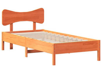 Rama łóżka bez materaca woskowy brąz sosnowa 90x190 cm WM-3328255