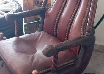 Stare zabytkowe krzesło bujane antyk