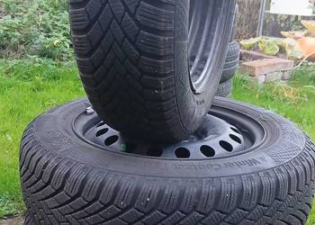 Koła stalowe 4x100 z oponami zimowymi continental  volkswagen  skoda, Seat