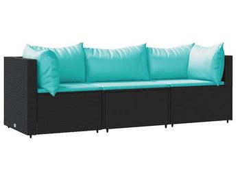 vidaXL 3-cz. zestaw wypoczynkowy do ogrodu, poduszki,(SKU:319798)