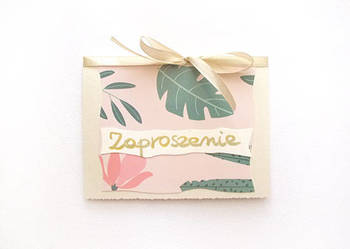 pastelowe zaproszenia na różne okazje, boho zaproszenia c6