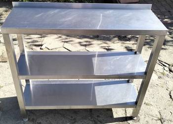 Stół gastrnomiczny z 2-ma półkami 100x30x90