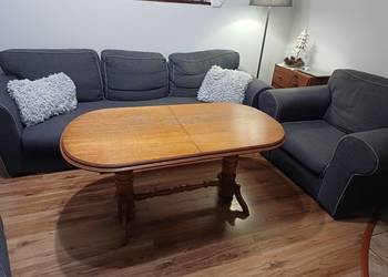 Ława rozkładana - dąb rustikalny