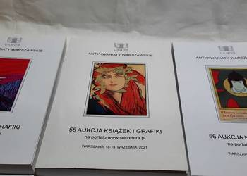 Katalogi aukcji - książki i grafiki, LAMUS 54-56 (3szt)
