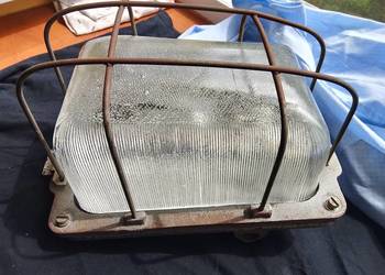 Mocna lampa kinkiet POLAM WILKASY czasy PRL-u IP56 unikat