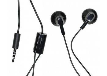 Słuchawki Nokia WH-109 czarne oryginał jack 3,5mm