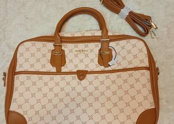 Nine West, brązowa teczka biznesowa, brązowa torba na laptopa, Nowa