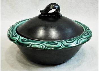 Garnek - Naczynie do zapiekania 0,75ml z pokrywką w stylu Art Deco