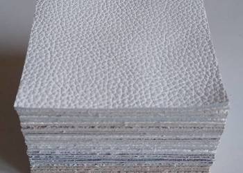 Skóra Kwadrat 8 x 8 cm (30 sztuk) Licowa Włoska Biały i inne (40)