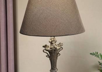 Lampa stołowa figuralna w stylu empire, cynkal Francja/Belgia ok.1900r