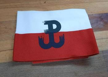 Opaska biało-czerwona na ramię (na rzepy)