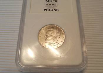10 zł Bolesław Prus 1977 PCG MS70