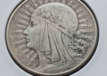 10 zł Głowa kobiety 1932 r. - nr.2 - bez znaku mennicy