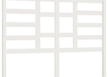 Wezgłowie łóżka białe 166x4x104 cm lite drewno sosnowe WM-818151