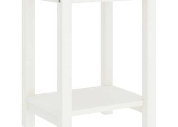 Szafka nocna, biała, 35x30x47 cm, drewno sosnowe(322210) Szafka nocna, biała, 35x30x47 cm, drewno sosnowe(322210)