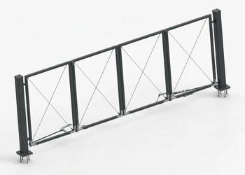 Brama Harmonijkowa Łamana 4,5x1,5m Rama Baza Ocynk+RAL Wymienne Panele PROD