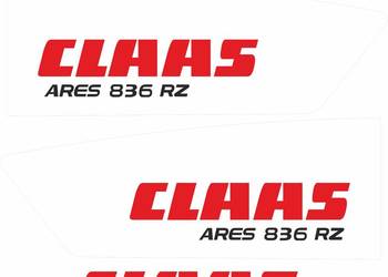 Naklejki Claas Ares 836 RZ i inne modele super mocne zamienniki