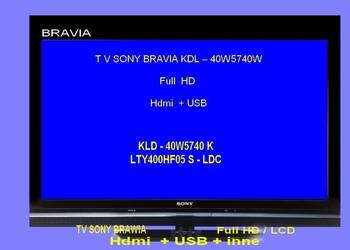 T V SONY BRAVIA KDL – 40 W 5740 W