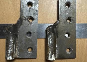 Stare kute angielskie UK brytyjskie zawiasy drzwiowe