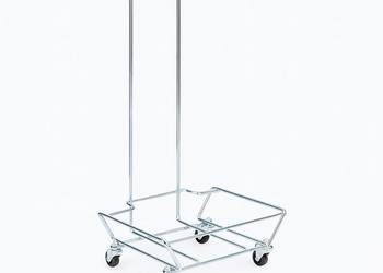 Wózek na koszyki sklepowe z uchwytem ocynk