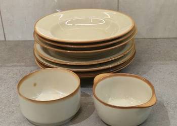 talerze miseczki porcelit Tułowice 9 szt