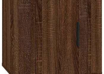 Wisząca szafka telewizyjna brązowy dąb 40x345x40 cm WM-816654