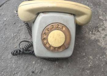 SPRAWNY legenda PRL Telefon tarcza kręcony antyk PKP stary stacjonarny