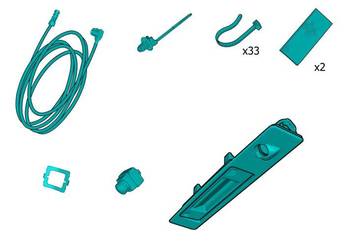 VOLVO V60 II kamera cofania parkowania zestaw kit OE 323335… VOLVO V60 II kamera cofania parkowania zestaw kit OE 323335…